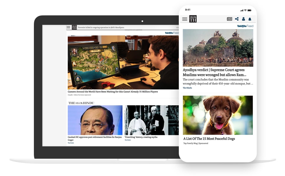 WITH TABOOLA FEED AND TABOOLA NEWSROOM, THE HINDU CAN MONETIZE AND INCREASE USER EXPERIENCE SIMULTANEOUSLY