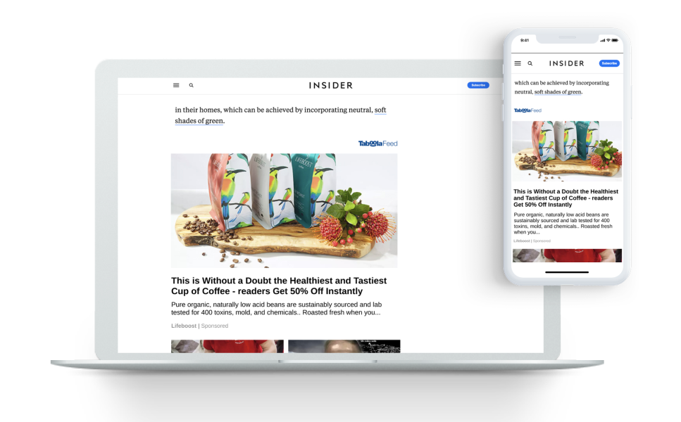 Lifeboost Coffee Increased Conversion Rate by 11% with New Taboola Ad Formats