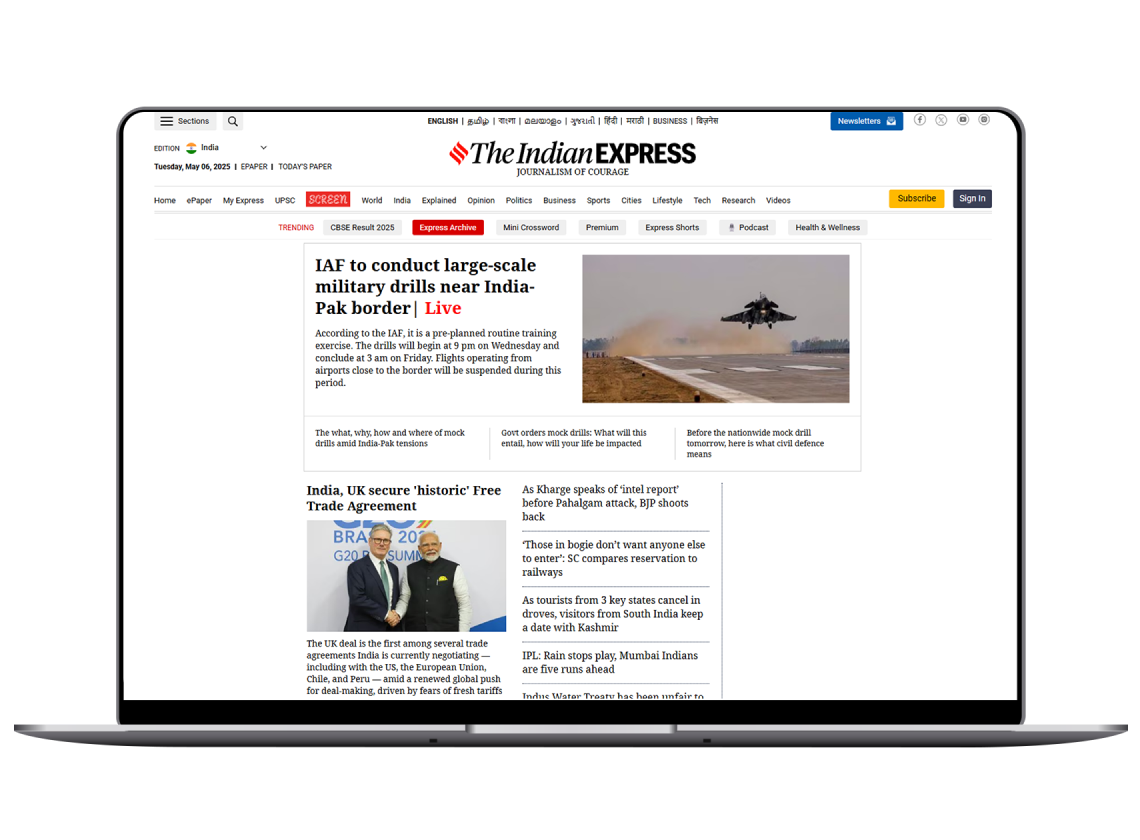 The Indian Express Delivers Real-Time, Personalized Content with “Homepage For You”