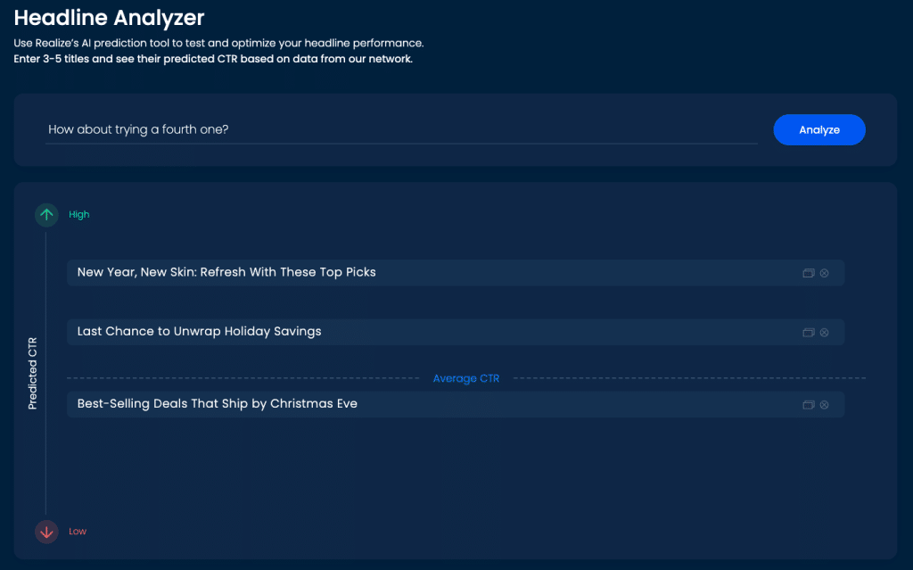 Headline Analyzer example