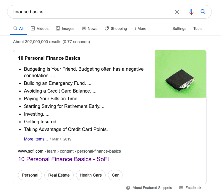 10 Personal Finance Basics