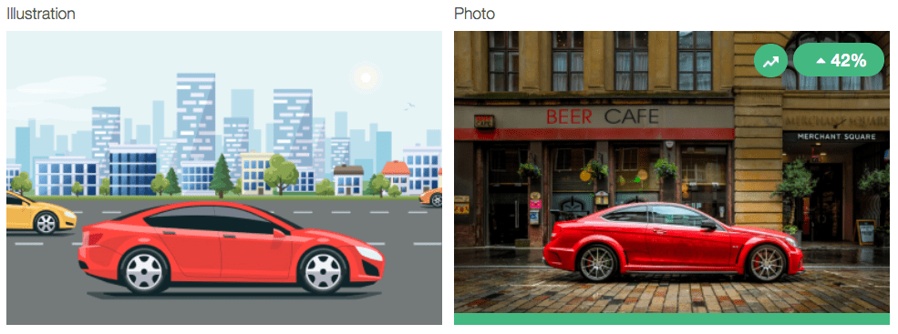 Illustration vs photo