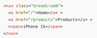breadcrumbs