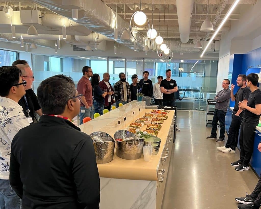R&D & Product celebrate their hard work with the launch of Realize