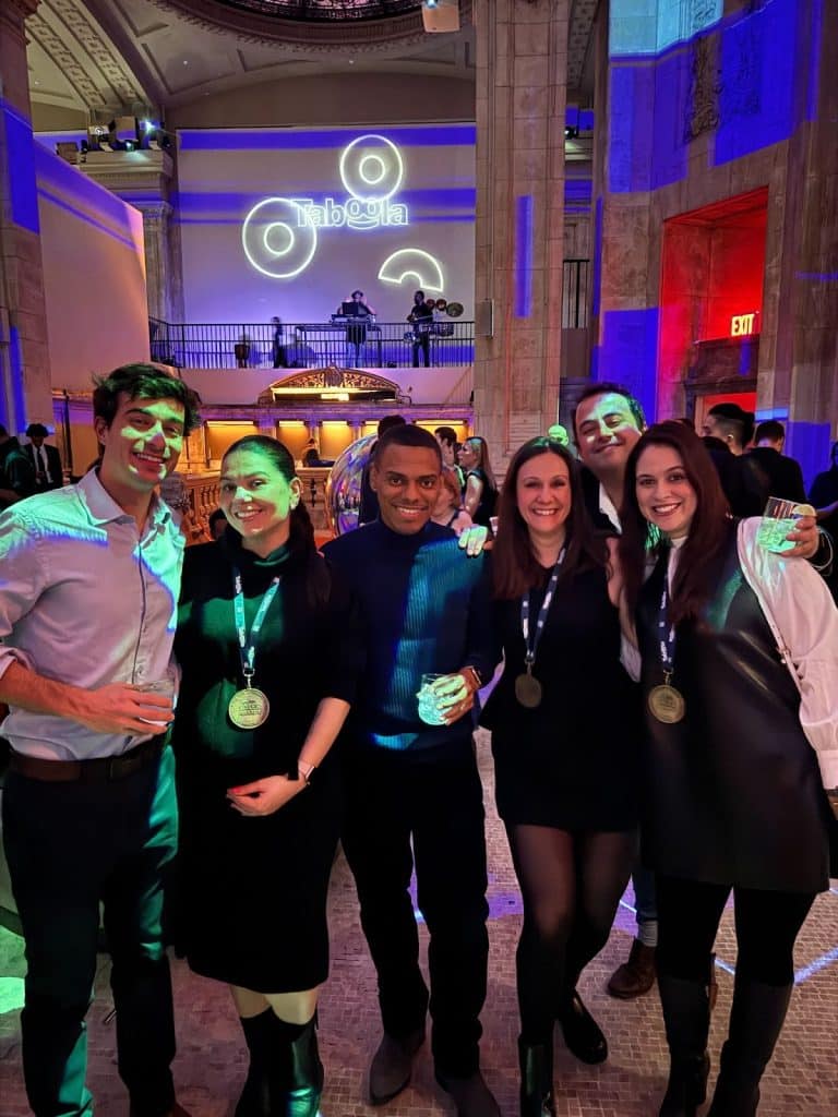 The group poses for a photo at Sales Kick-Off 2025 in NYC