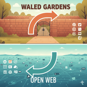 walled gardens vs open web