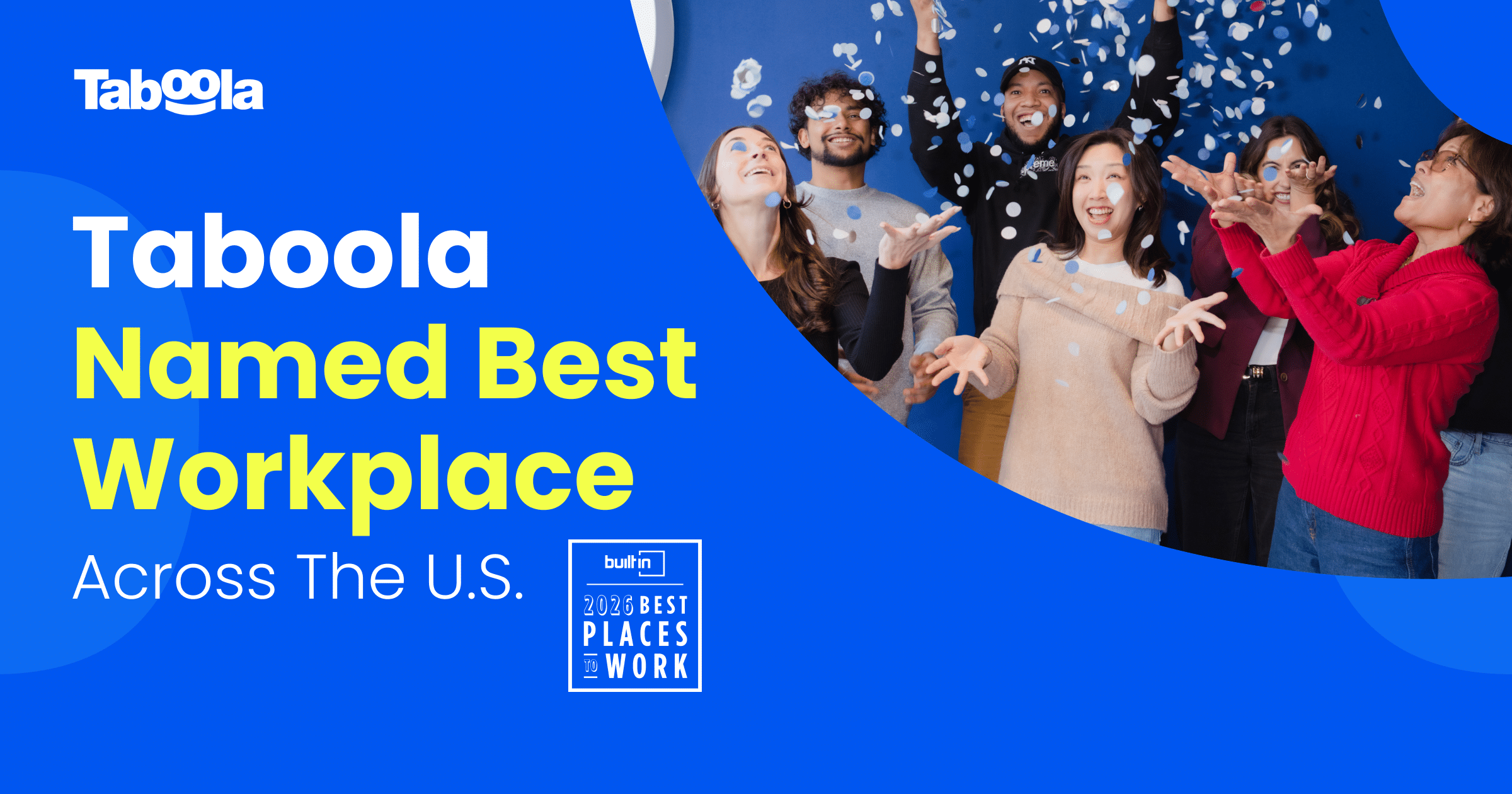 Taboola Earns Multiple Placements on Built In's 2026 Best Places to Work Awards | Taboola.com